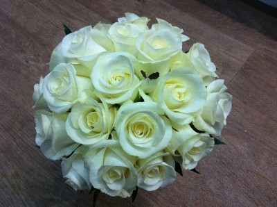 White Rose Posy