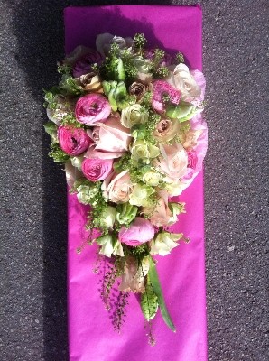 Rose, Tulip and Rancules Shower Bouquet