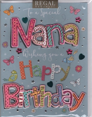 Card Birthday Nana Pizzaz