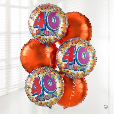 40th Birthday Balloon Bouquet