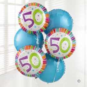 50th Birthday Balloon Bouquet