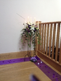 4 Ft Candle Stand Arrangements