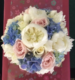 Peony, Rose and Hydrangea posy