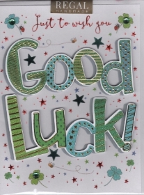 Card Good Luck Pizzaz