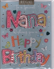 Card Birthday Nana Pizzaz