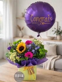 Blooms and Balloon Gift Set