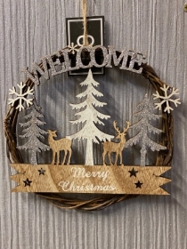 Welcome sign Christmas