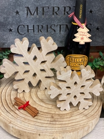 Wooden Snowflake Ornament